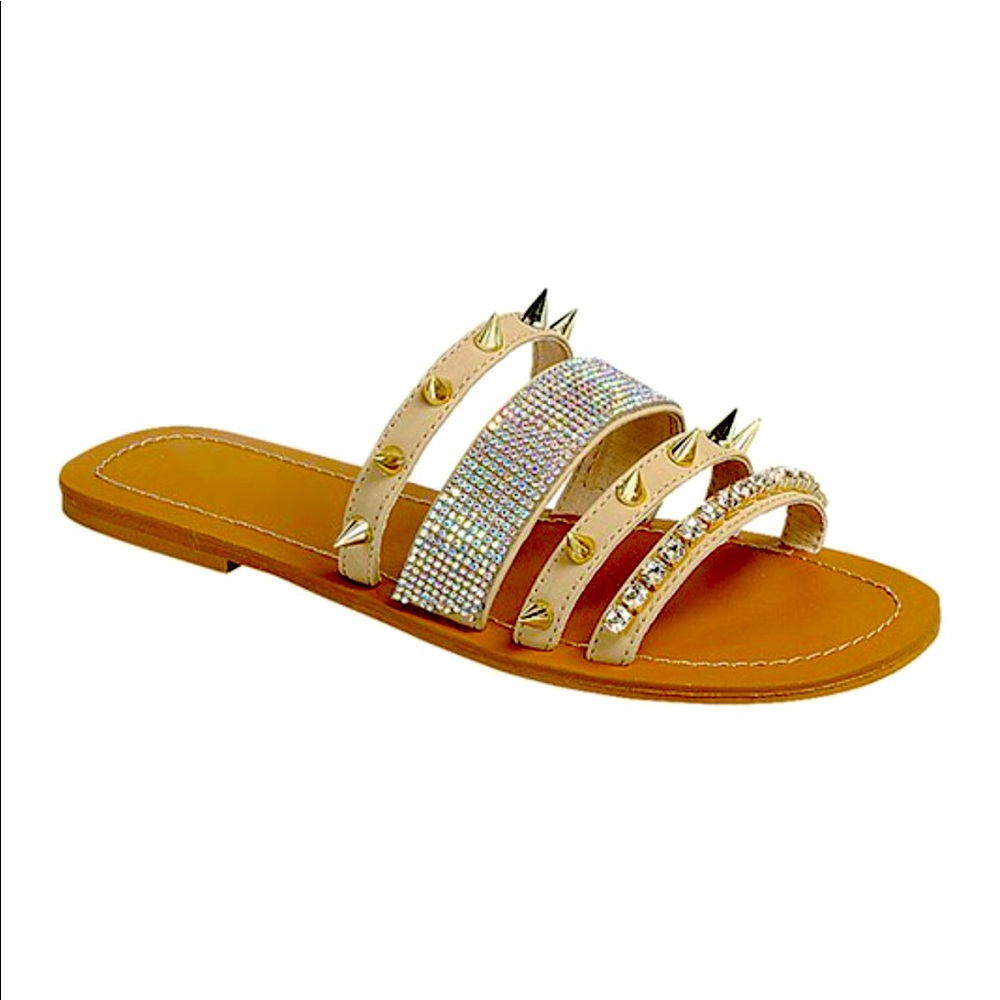 Stylish Strappy Glam Studded Sandals